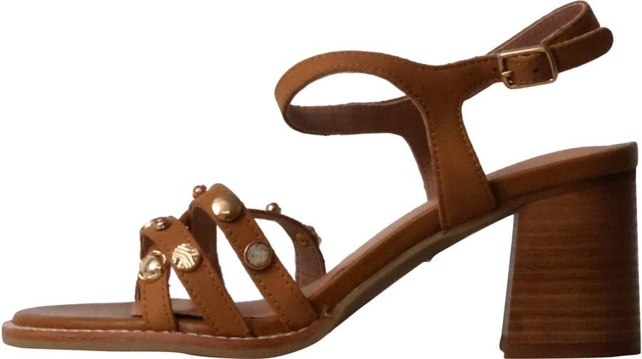 Emilie Karston Aicha Leren Sandalen met Hak