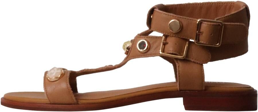 Emilie Karston Athena leren sandalen