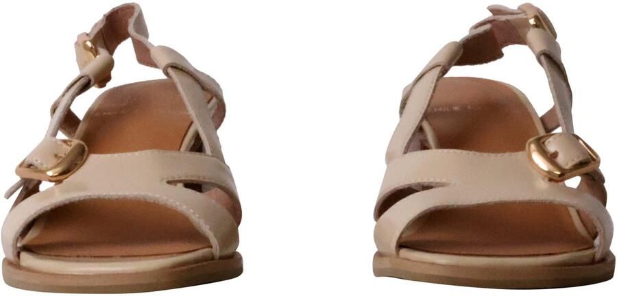Emilie Karston Hawa leren sandalen met hak
