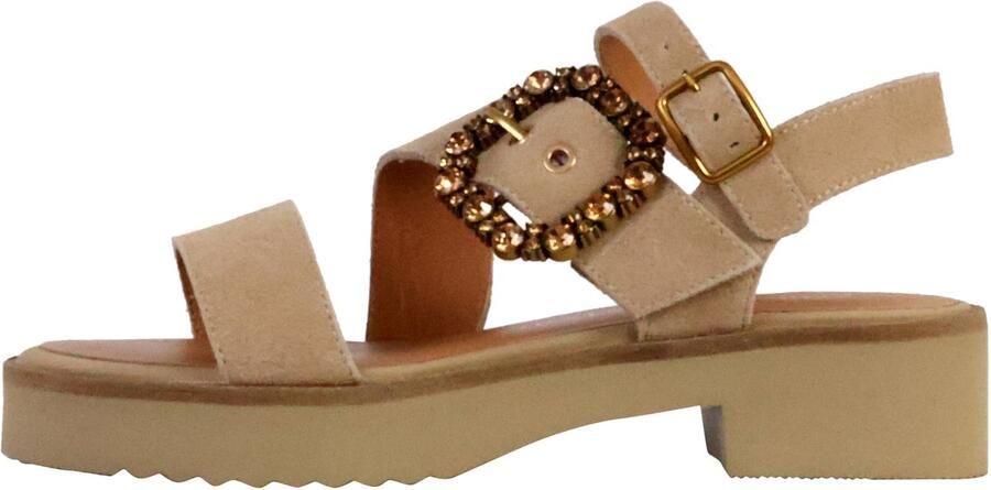 Emilie Karston Leren sandalen van Valancia