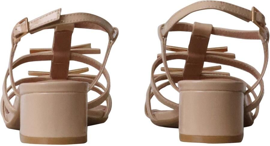 Emilie Karston Nelia leren sandalen met hak