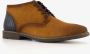 Emilio Salvatini heren veterschoenen cognac - Thumbnail 1