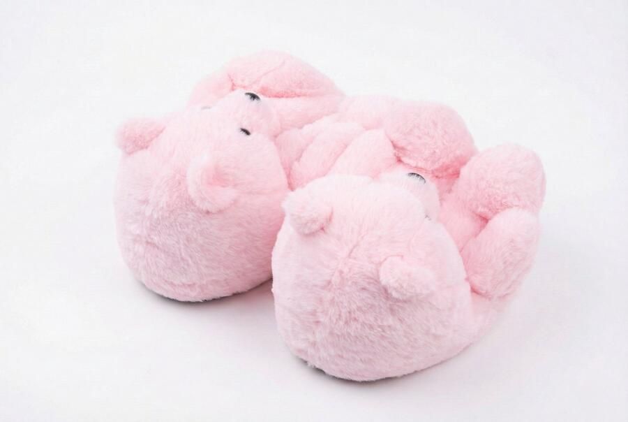 Emojishop Grappige pantoffels Beren sloffen Licht Roze One size fits all t m 38 voor Kinderen en Beer Pantoffel Pluche dierenpantoffels zachte binnenschoenen Sloffen en Pantoffels