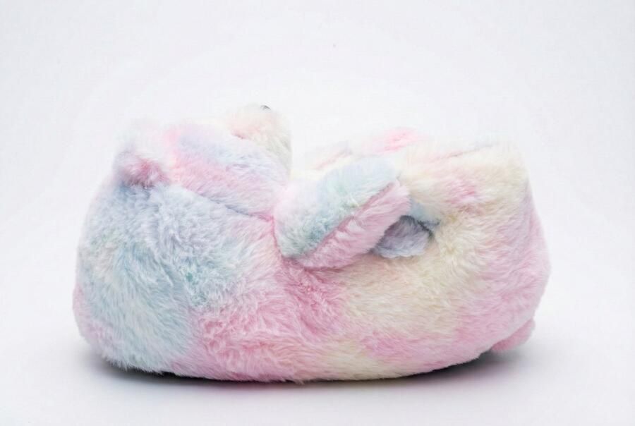 Emojishop Grappige pantoffels Beren sloffen Lichte Regenboog One size fits all t m 38 voor Kinderen en Beer Pantoffel Pluche dierenpantoffels zachte binnenschoenen Sloffen en Pantoffels