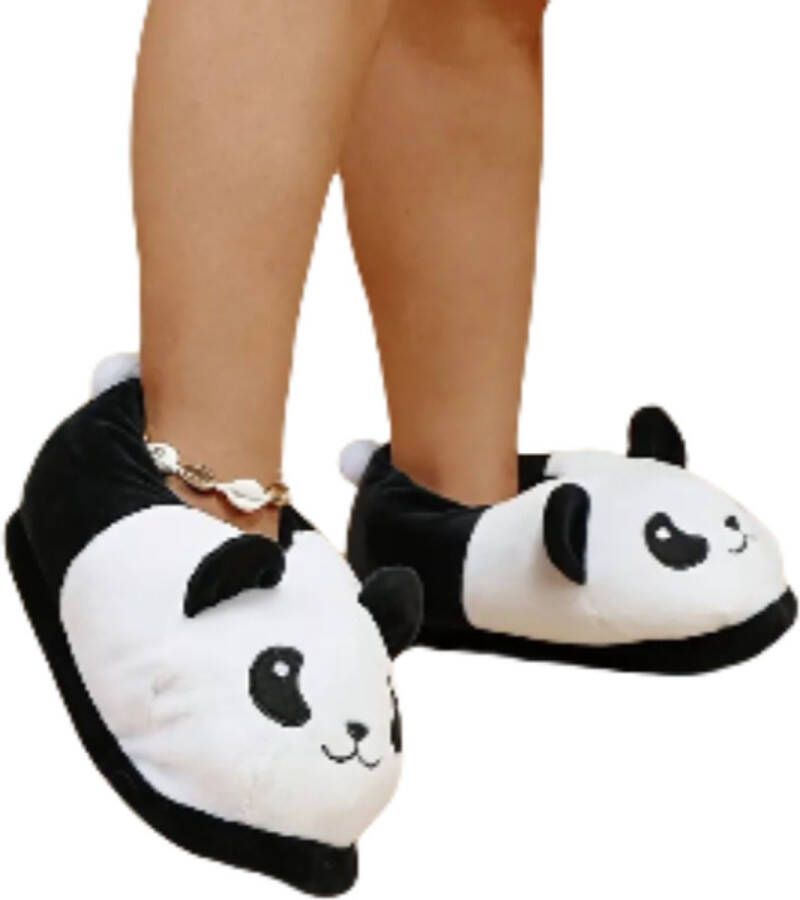 Emojishop Grappige pantoffels Cartoon Panda sloffen One size fits all t m 38 voor Kinderen en Pantoffel dierensloffen Pluche dierenpantoffels zachte binnenschoenen Sloffen en Pantoffels