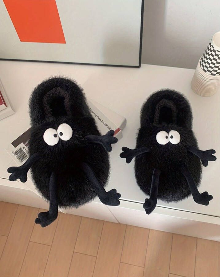 Emojishop Grappige pantoffels Cartoon sloffen One size fits all t m 42 voor Kinderen en Plush Pantoffel Zachte binnenschoenen Meme Sloffen en Pantoffels