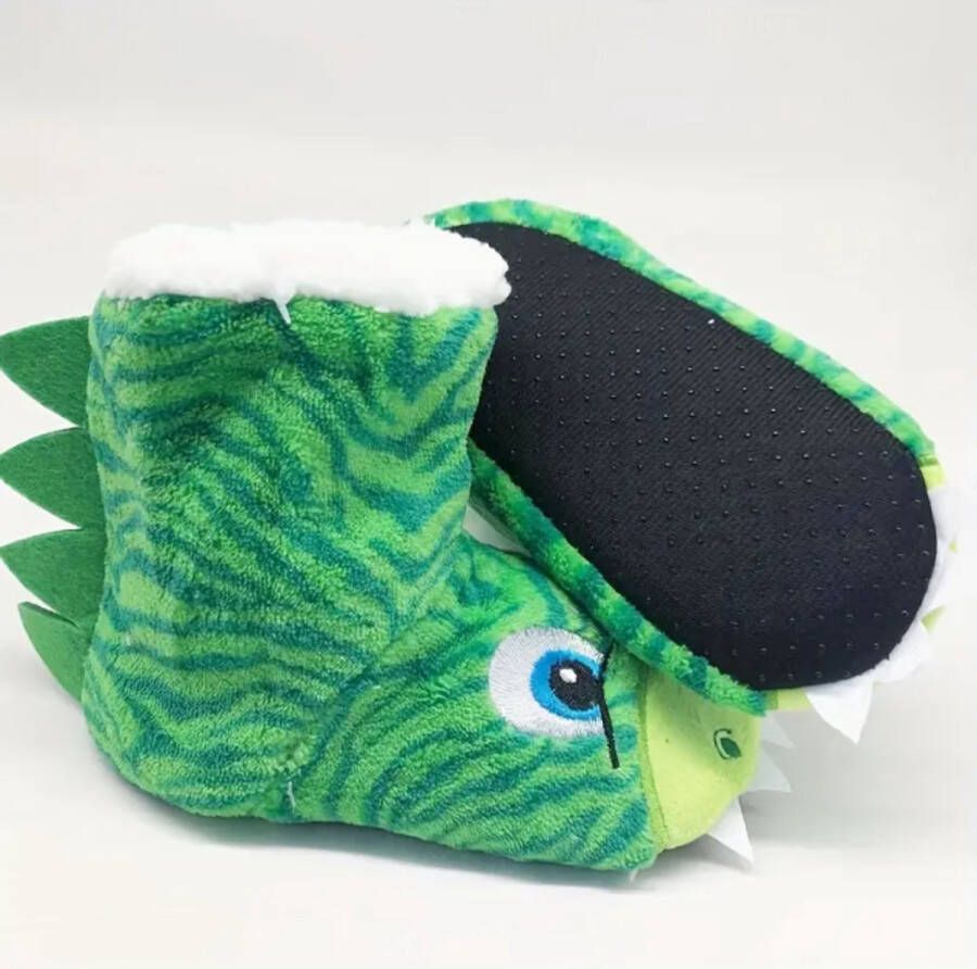 Emojishop Grappige pantoffels Dino Sloffen Peuter Sloffen One size fits all t m 34 voor Kinderen en Pantoffel dierensloffen Pluche dierenpantoffels zachte binnenschoenen Sloffen en Pantoffels
