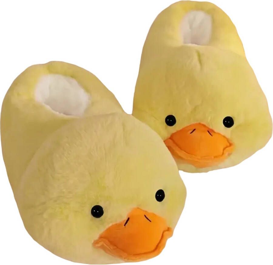 Emojishop Grappige pantoffels Gele eend sloffen One size fits all t m 38 voor Kinderen en Pantoffel dierensloffen Pluche dierenpantoffels zachte binnenschoenen Sloffen en Pantoffels 33 34 35 36 37 38…