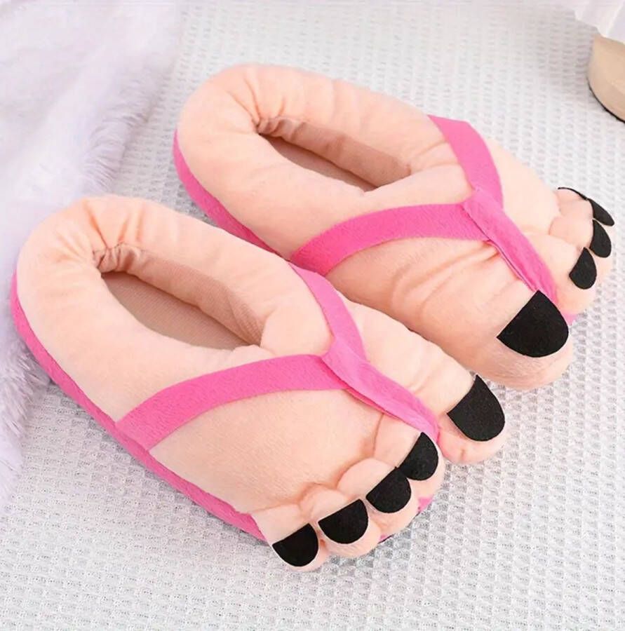 Emojishop Grappige pantoffels voor Heren Slippers Sloffen One size fits all Voeten Sloffen Heren sloffen Grappige Pantoffels Zachte Binnenschoenen