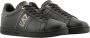 Emporio Armani EA7 Zwarte Sneakers Ronde Neus Vetersluiting Black Heren - Thumbnail 1