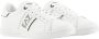 Emporio Armani EA7 Witte Leren Sneakers met Geperforeerd Bovenwerk en Contrastdetails White Heren - Thumbnail 1