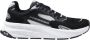 Emporio Armani Cusher Sonic Mix sneaker van suède met mesh details - Thumbnail 1