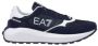 Emporio Armani EA7 Blauwe Print Sneakers met Leren Voering Blue Heren - Thumbnail 1