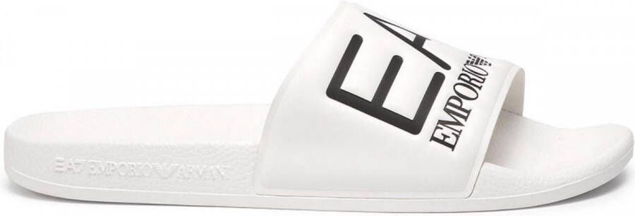 Emporio Ar i EA7 Witte polyethyleen sandalen met sband White