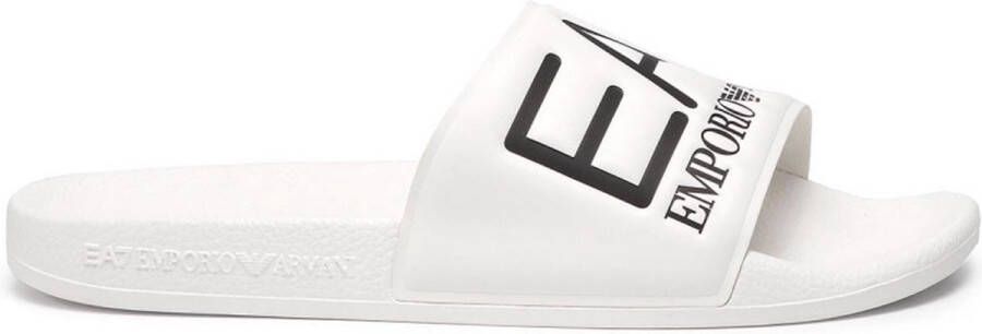 Emporio Ar i EA7 Witte polyethyleen sandalen met sband White