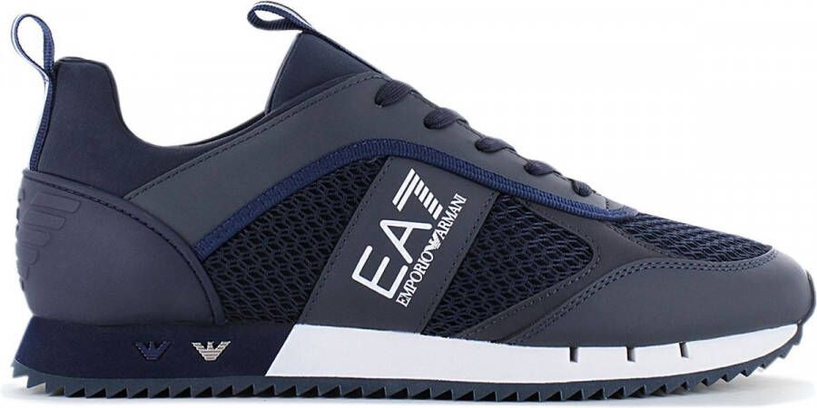 Emporio Armani EA7 Sneaker Heren Sneakers Sportschoenen Schoenen Blauw X8X027 XK050 D813