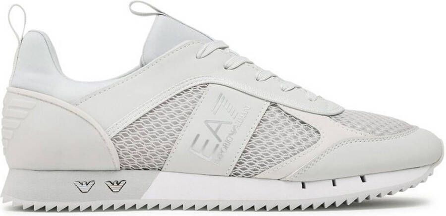 EA7 Emporio Armani Sneakers met labeldetails model 'Black&White Laces'