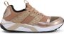 Emporio Ar i EA7 Stijlvolle synthetische sneakers met rubberen zool Brown - Thumbnail 1