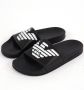 Emporio Armani Reliëf Logo Sliders Gemaakt in Italië Black Heren - Thumbnail 5
