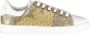 Emporio Armani Gouden glanzende sportschoenen met veters Yellow Dames - Thumbnail 1