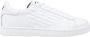 Emporio Armani Lace-Up Leather Sneakers with Rubber Sole White - Thumbnail 1