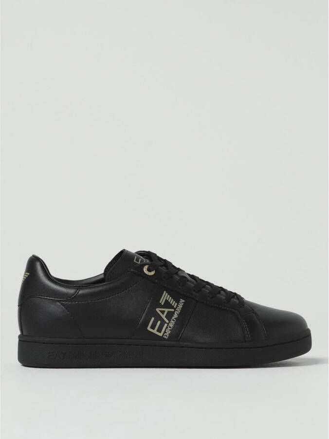 Emporio Armani Casual Leather Shoes Black 2 Sneakers