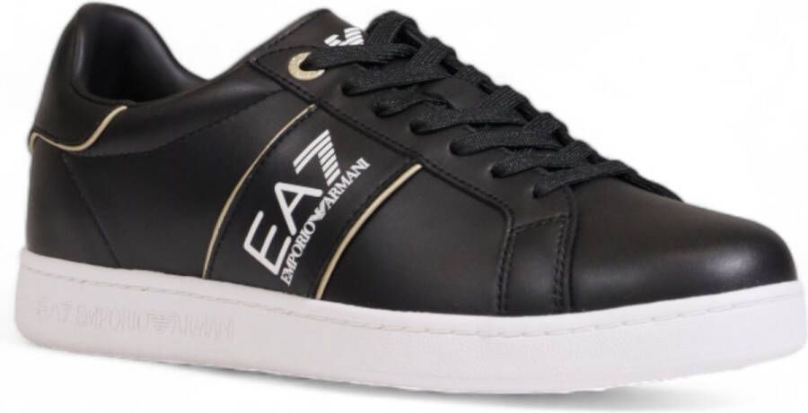 Emporio Ar i EA7 Luxe Vetersluiting Sneakers Black