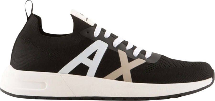 Emporio Armani Schoenen Zwart Polyester sneakers zwart