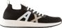 Emporio Armani Schoenen Zwart Polyester sneakers zwart - Thumbnail 1