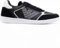 EA7 Emporio Armani Sneakers met labelprints model 'NEW HERITAGE EAGL' - Zwart
