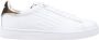 Emporio Armani Slip-On Sporty Leather Sneakers with Laces Wo Gold - Thumbnail 1