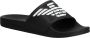 Emporio Armani Reliëf Logo Sliders Gemaakt in Italië Black Heren - Thumbnail 6