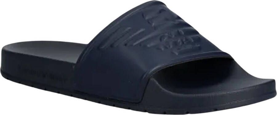 Emporio Armani Blauwe Slip-On Schoenen Blue Heren