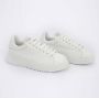 Emporio Armani men's shoes leather trainers sneakers Wit Heren - Thumbnail 1
