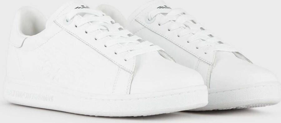 Emporio Armani EA7 Witte sneakers geïnspireerd op sportkleding White Heren