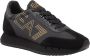 Emporio Ar i EA7 Zwarte Casual Textiel Sneakers met 3cm Rubberen Zool Black - Thumbnail 8