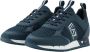 Emporio Armani EA7 Black & White Lace Up Sneakers Heren - Thumbnail 1