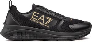 Ea7 Tennis Tech Clay Sneakers Emporio Armani Zwart Heren