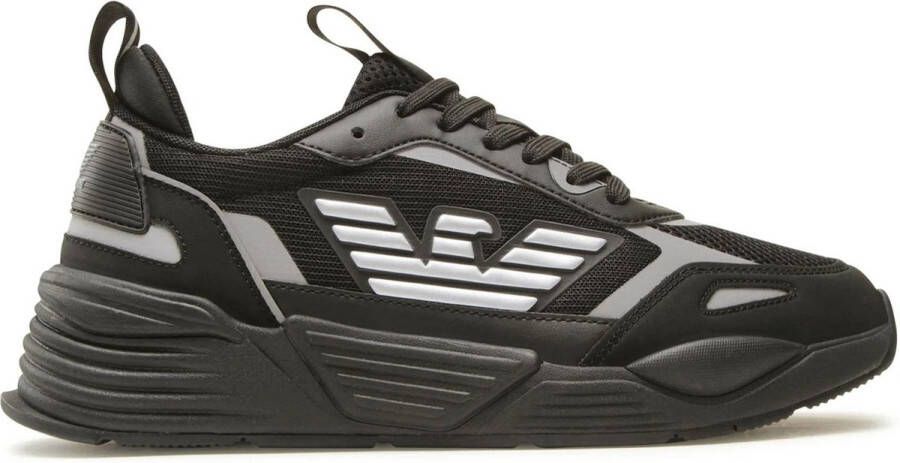 Emporio Armani EA7 Zwarte Zilveren Sneaker Black Heren