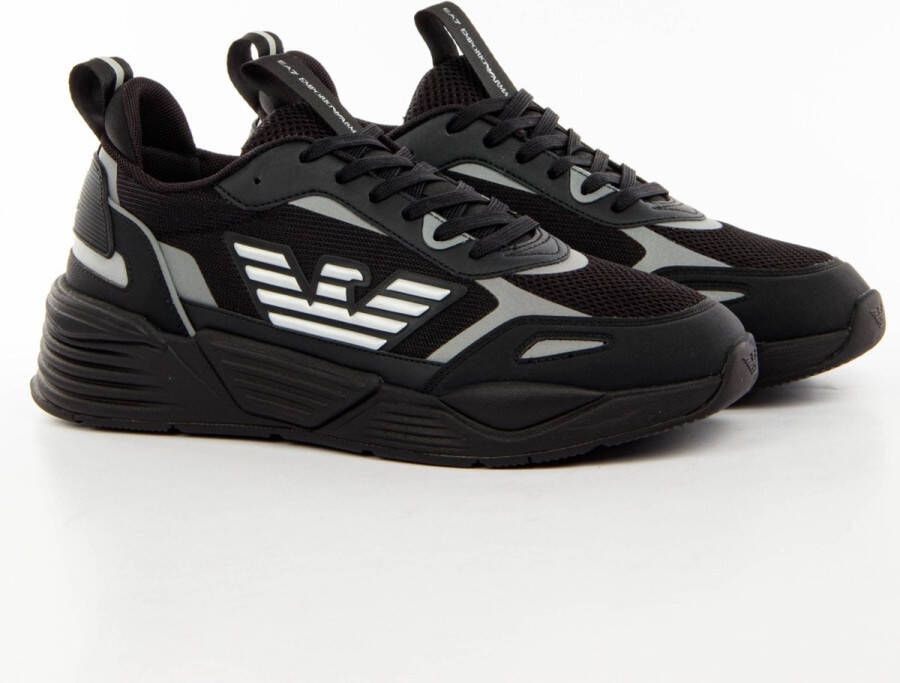 Emporio Armani EA7 Zwarte Zilveren Sneaker Black Heren