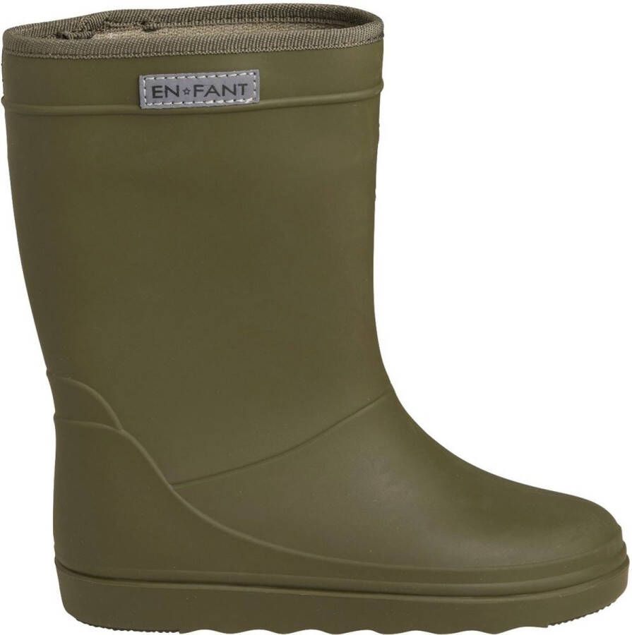 En Fant Kinder Gummistiefel Rain Boots Solid Ivy Green