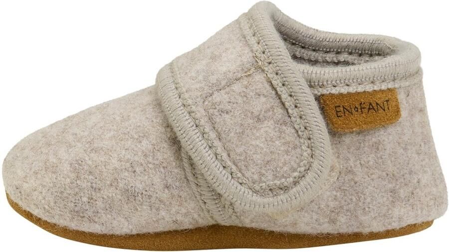 En Fant Pantoffels voor baby's Wol Zand Gemeleerd