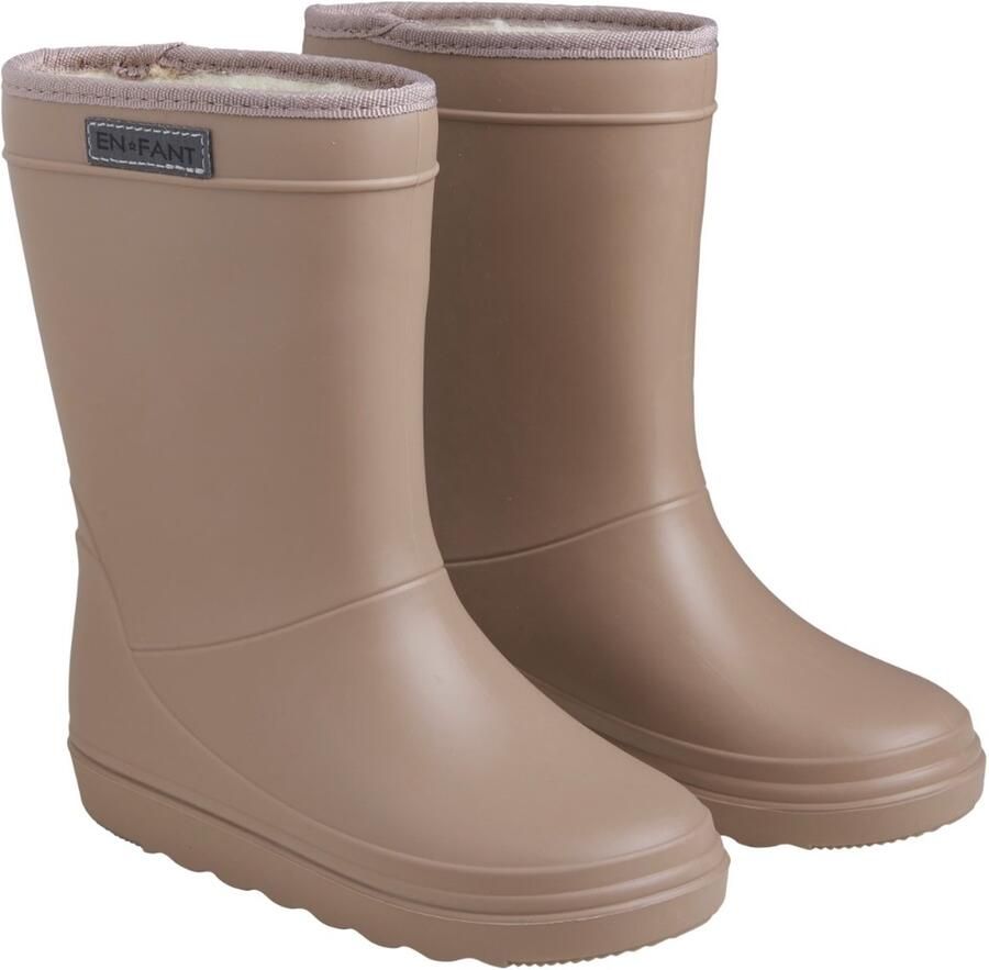 En Fant Thermo Boots Regenlaars 100% Megol Rubber ZONDER weekmakers voering van zachte wol Solid 6149 Portabella Maat Laarzen - Foto 2