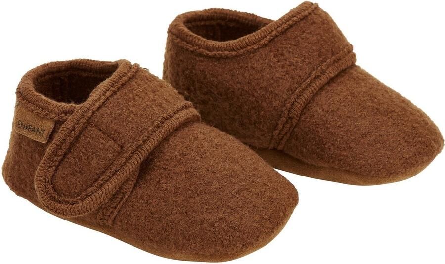 En Fant Pantoffels voor baby's Wol Emperador Bruin