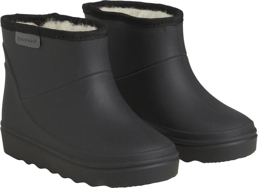 En Fant Thermo Boots Halve Regenlaars 100% Megol Rubber ZONDER weekmakers voering van zachte wol 6366 106 BLACK ZWART Laarzen - Foto 3