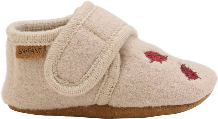 En Fant Kinder Hausschuh Wool Slippers with Embroidery 6384 Moonlight