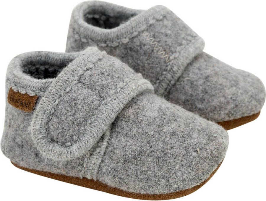 En Fant Pantoffels voor baby's Wol Grijs Gemeleerd -22EU - Foto 6