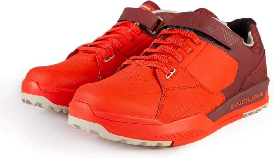 Endura MT500 Burner Clipless Schuh Fietsschoenen rood