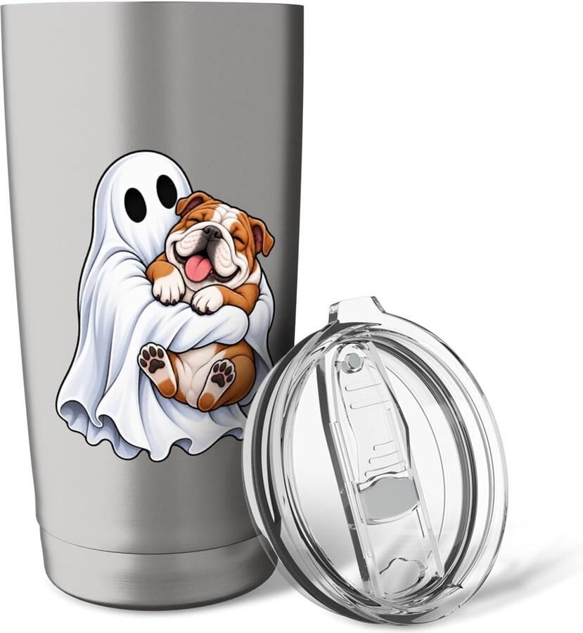 Engelse Bulldog Halloween Thermobeker