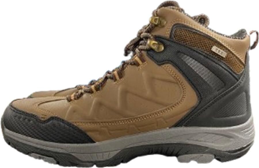 Enricher-12-8 Robuuste Outdoor Wandelschoenen Heren Bruin Zwart Waterafstotend Leer Hoge Wandelschoen Antislip Profielzool Ademend & Schokabsorberend